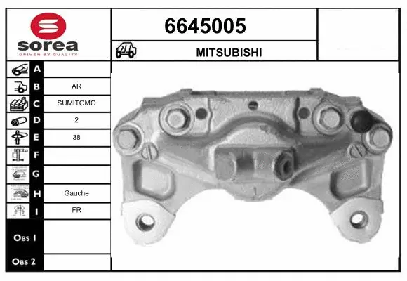 Brake Caliper (6645005)