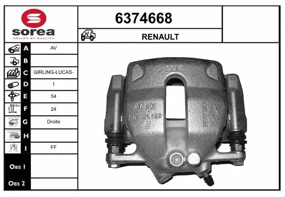 Brake Caliper (6374668)
