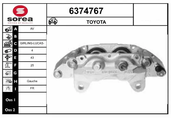 Brake Caliper (6374767)