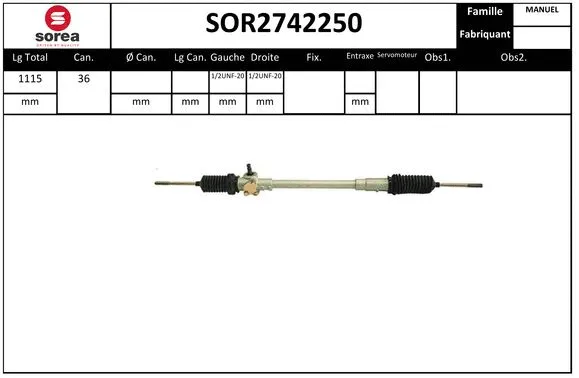 Steering Gear (SOR2742250)