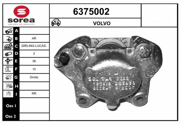 Brake Caliper (6375002)