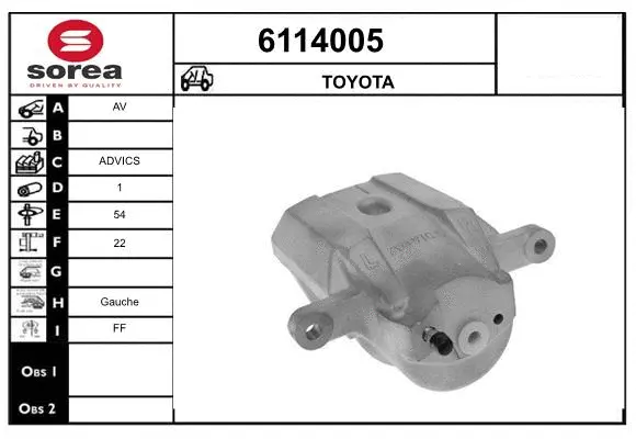 Brake Caliper (6114005)