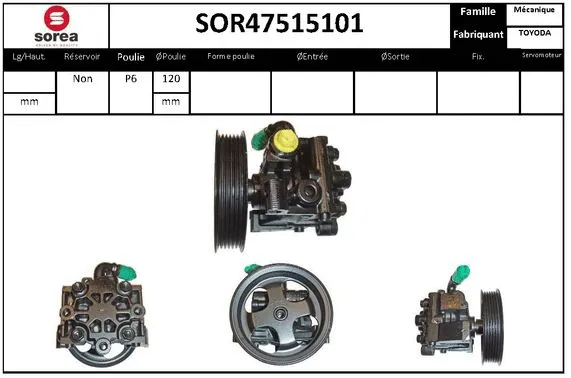 Hydraulic Pump, steering (SOR47515101)