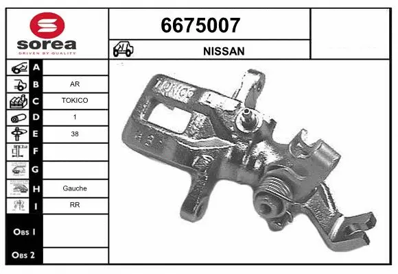 Brake Caliper (6675007)