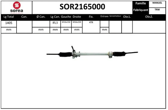 Steering Gear (SOR2165000)