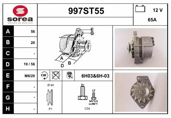 Alternator (997ST55)