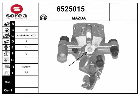 Brake Caliper (6525015)