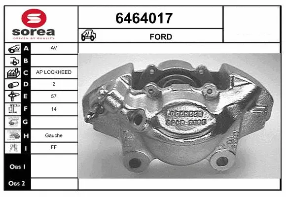 Brake Caliper (6464017)