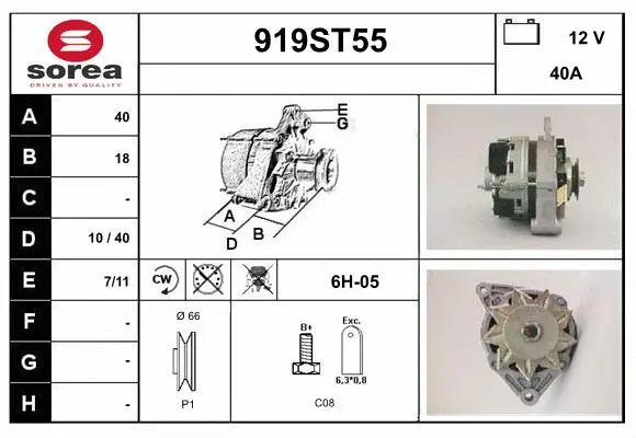 Alternator (919ST55)