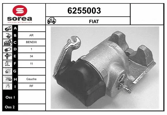 Brake Caliper (6255003)