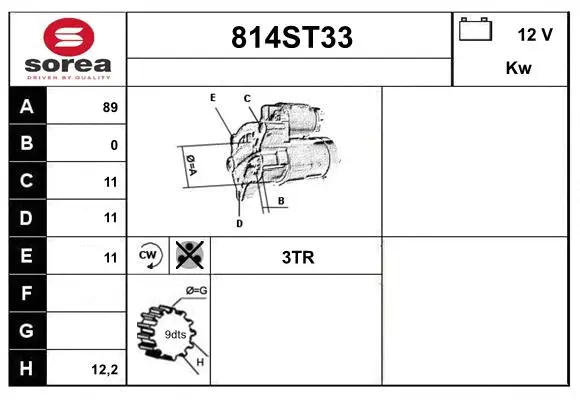 Starter (814ST33)