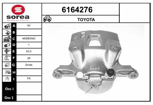 Brake Caliper (6164276)