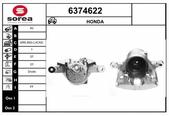 Brake Caliper (6374622)