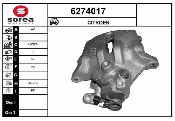 Brake Caliper (6274017)