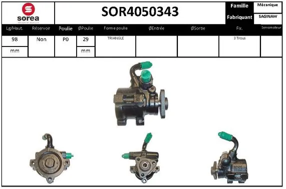 Hydraulic Pump, steering (SOR4050343)