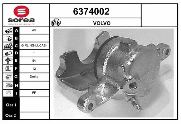 Brake Caliper (6374002)