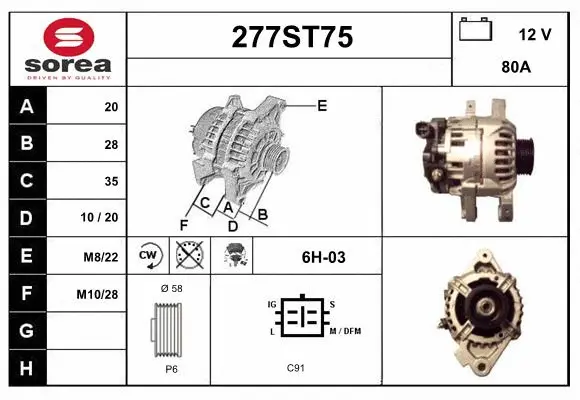 Alternator (277ST75)
