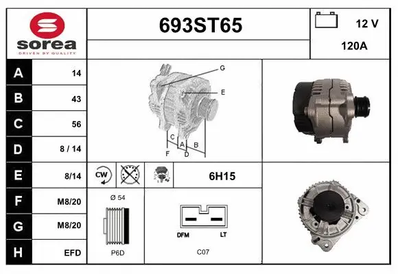 Alternator (693ST65)