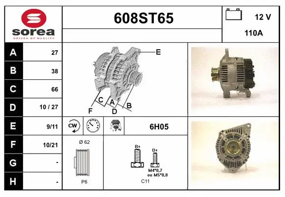 Alternator (608ST65)