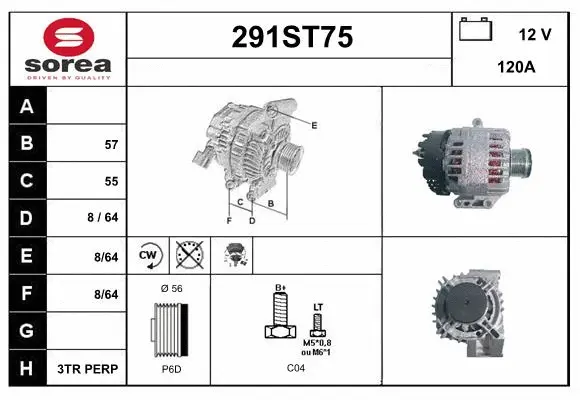 Alternator (291ST75)
