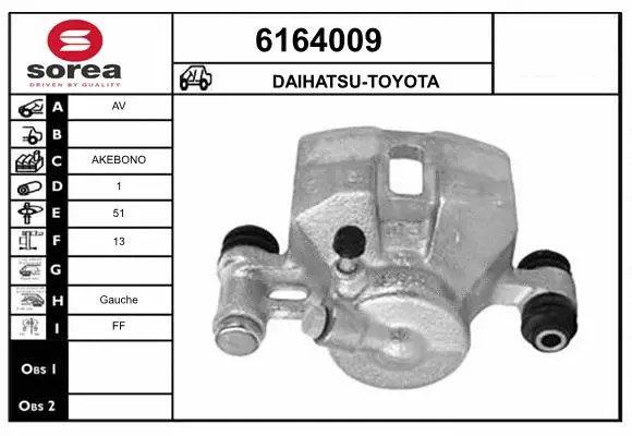 Brake Caliper (6164009)
