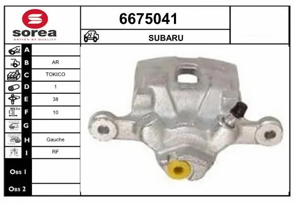 Brake Caliper (6675041)