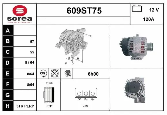 Alternator (609ST75)