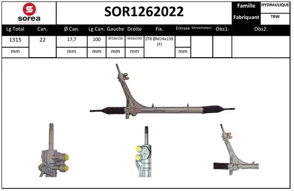 Steering Gear (SOR1262022)