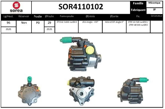 Hydraulic Pump, steering (SOR4110102)