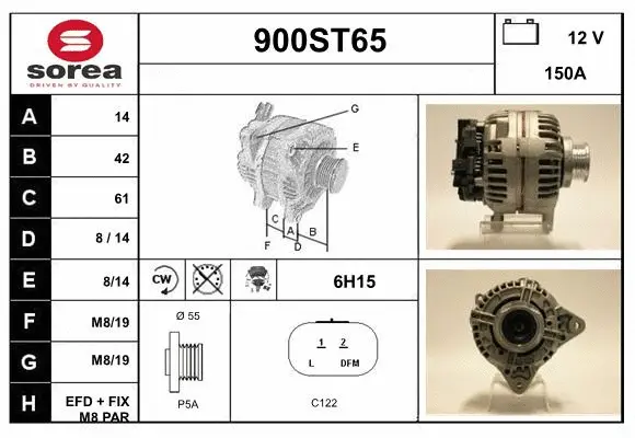 Alternator (900ST65)