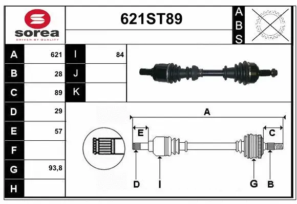 Drive Shaft (621ST89)