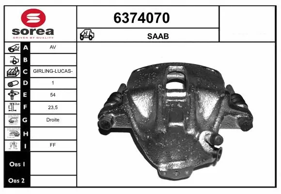 Brake Caliper (6374070)