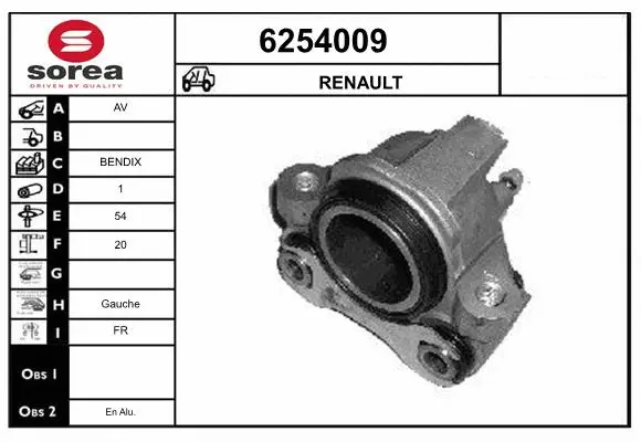 Brake Caliper (6254009)
