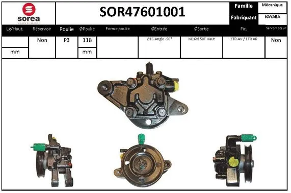 Hydraulic Pump, steering (SOR47601001)
