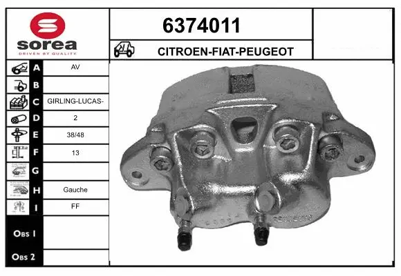 Brake Caliper (6374011)