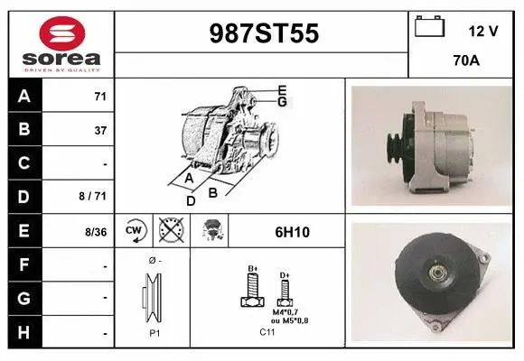 Alternator (987ST55)