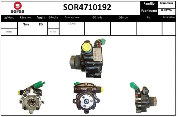 Hydraulic Pump, steering (SOR4710192)