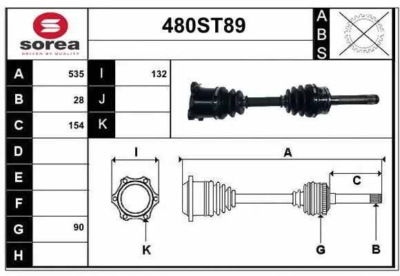 Drive Shaft (480ST89)