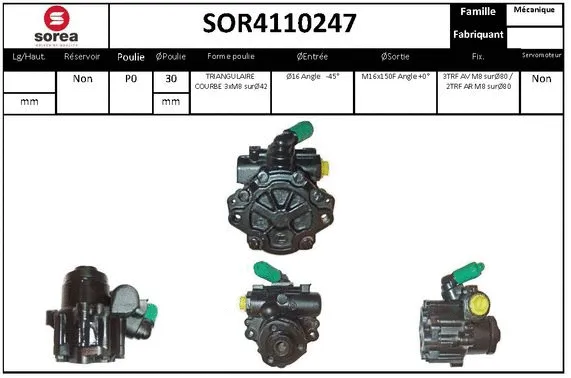 Hydraulic Pump, steering (SOR4110247)