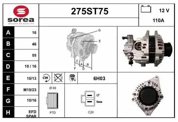 Alternator (275ST75)