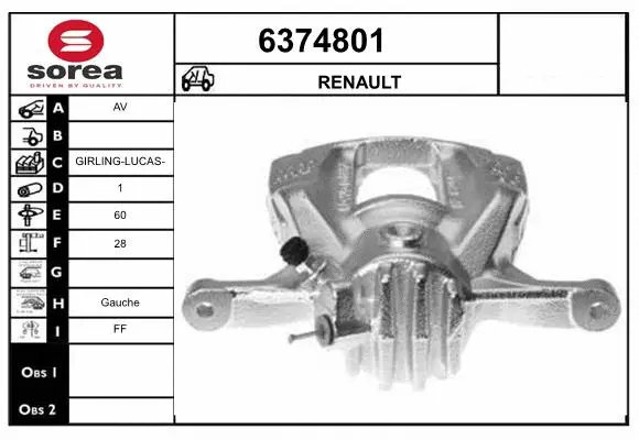Brake Caliper (6374801)