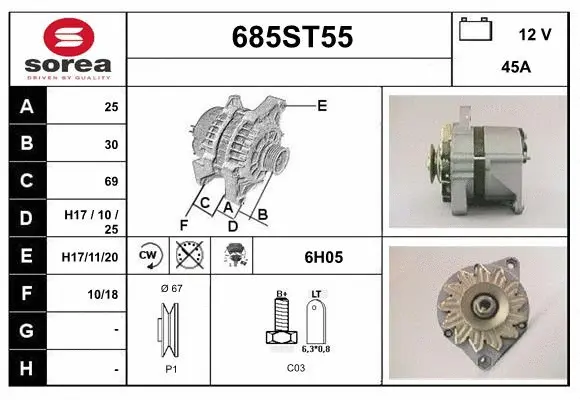 Alternator (685ST55)