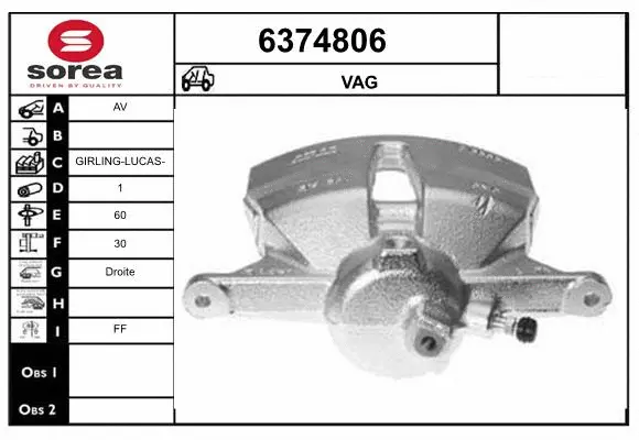 Brake Caliper (6374806)