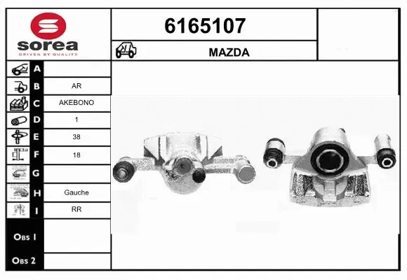 Brake Caliper (6165107)