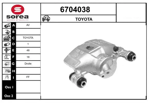 Brake Caliper (6704038)