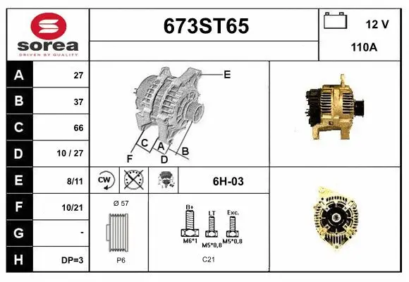 Alternator (673ST65)