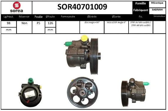 Hydraulic Pump, steering (SOR40701009)