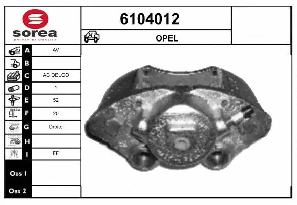 Brake Caliper (6104012)