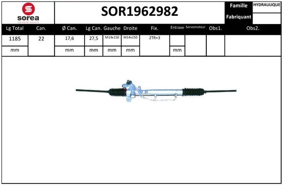Steering Gear (SOR1962982)