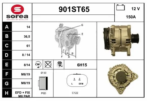 Alternator (901ST65)